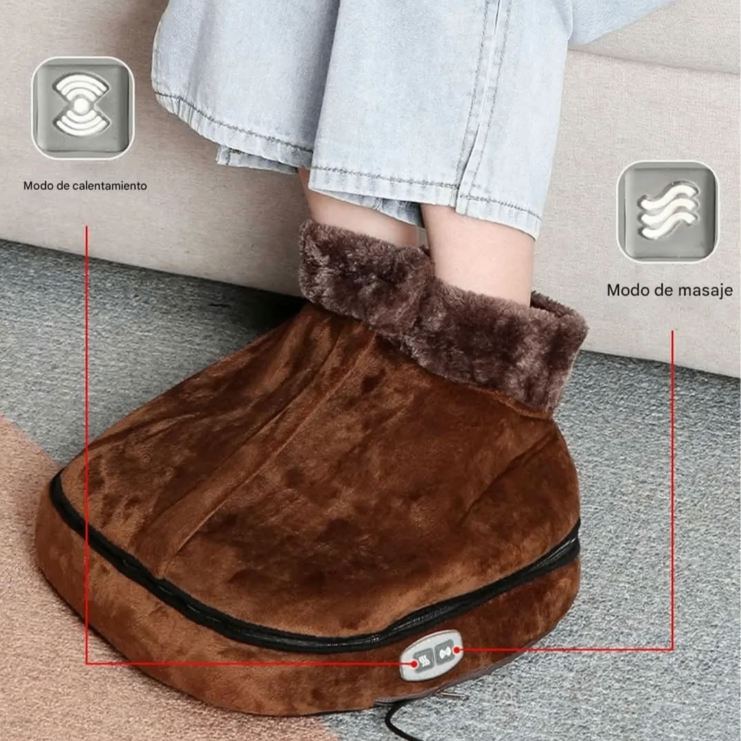 Calentador multiusos con masajeador